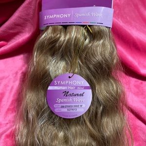 18” Human Hair blend extensions color S27/613 NIP